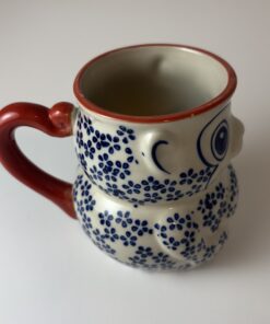 Alternative view of Wide-Eyed Owl Mug (Hand-Painted – Yokohama Studio)