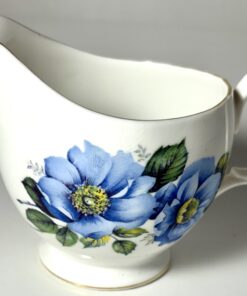 Alternative view of Blue Floral English Bone China Creamer