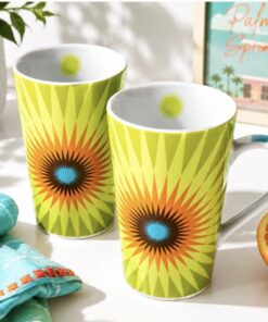 Happy Little Retro Sunburst Mug Set