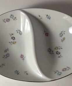 Alternative view of Vintage Sango “Bouquet” Divided Serving Plate