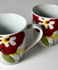 Alternative view of Happy Kitchen Flower Mug Pair