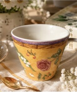222 Fifth “Tuscany Rose” Floral Mug