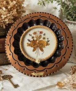 Pressed Alpine Flower Copper Wall Hanging