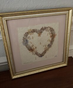 Alternative view of Pressed Wildflower Heart Framed Art