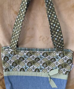 Alternative view of Soft Meadow Patchwork Tote Bag