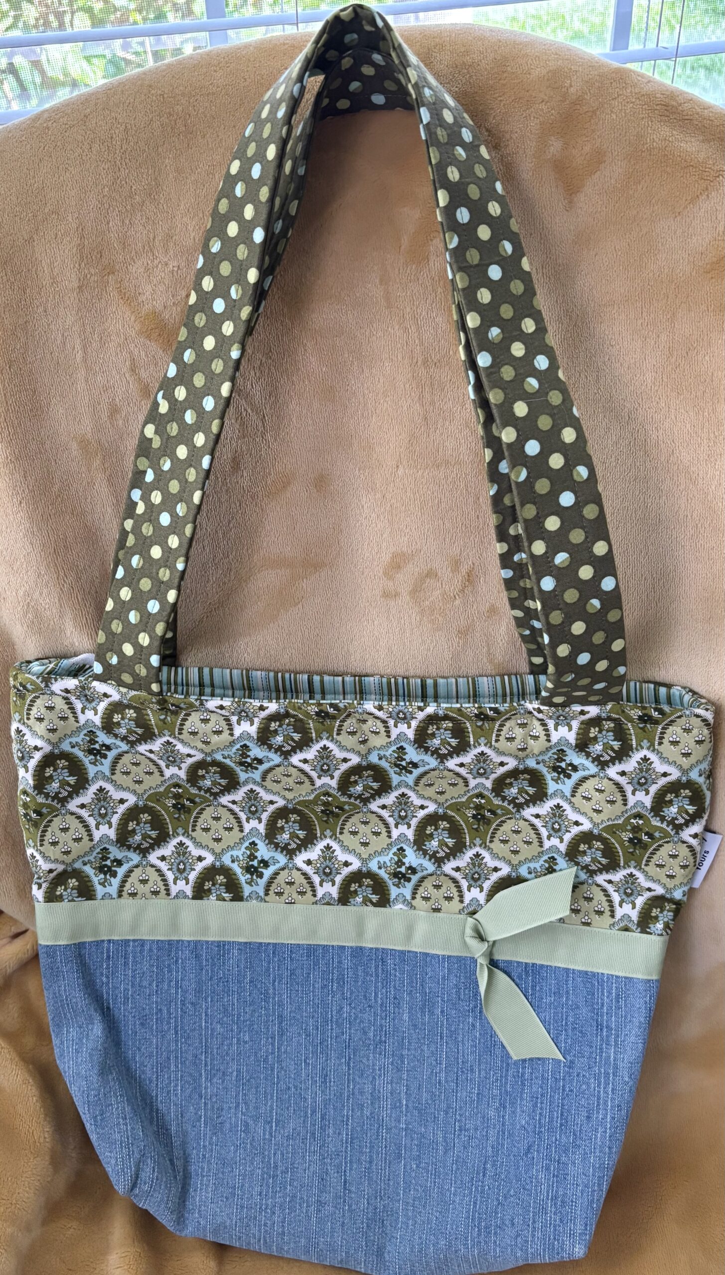 Soft Meadow Patchwork Tote Bag - Image 2