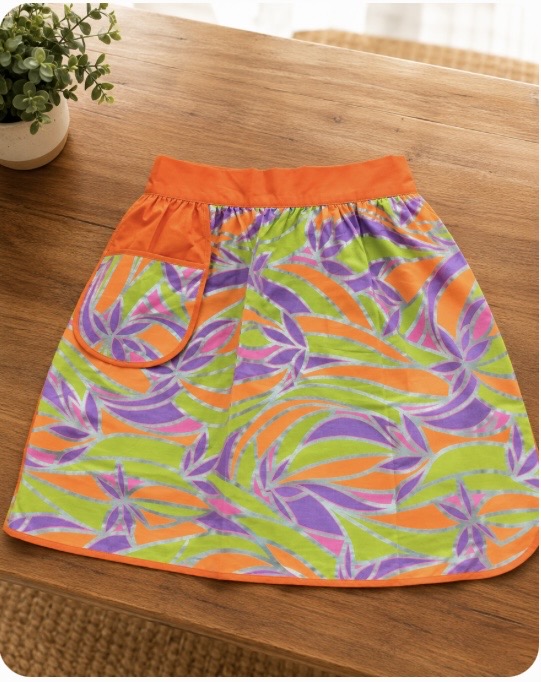 Handmade Tropical Waist Apron - Image 2