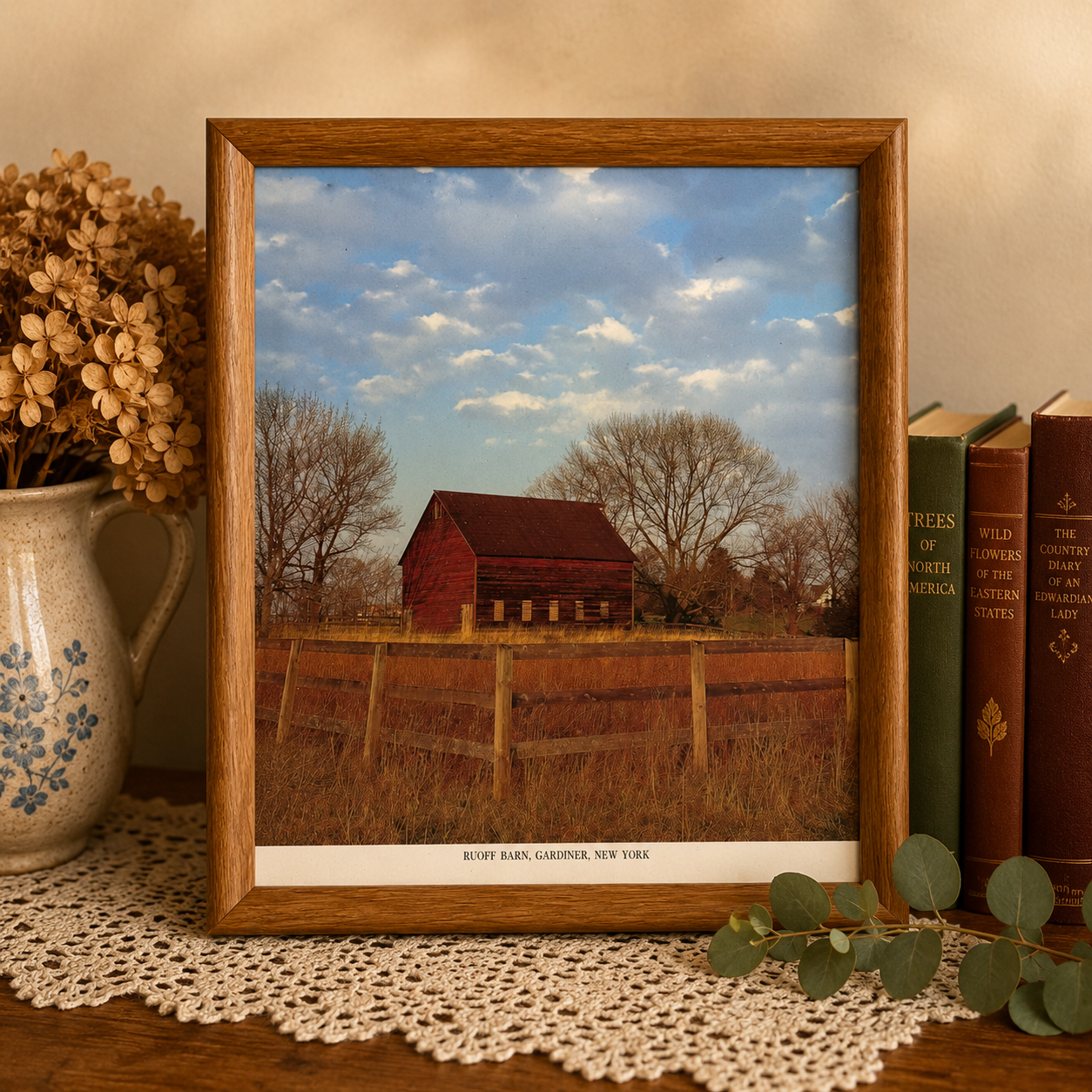 Ruoff Barn Gardiner New York Framed Print