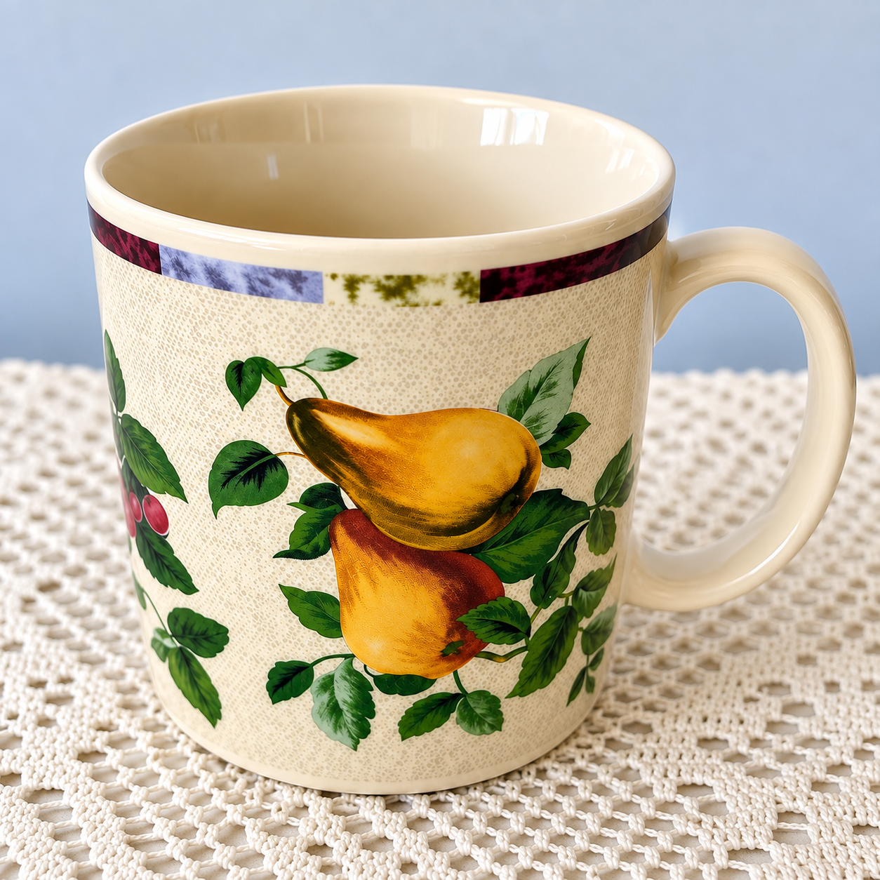 Sakura Sonoma Fruit Stoneware Mug by Oneida