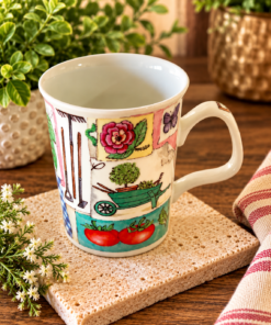 Garden Days Illustrated Mug – Fruits, Flowers & Vegetables