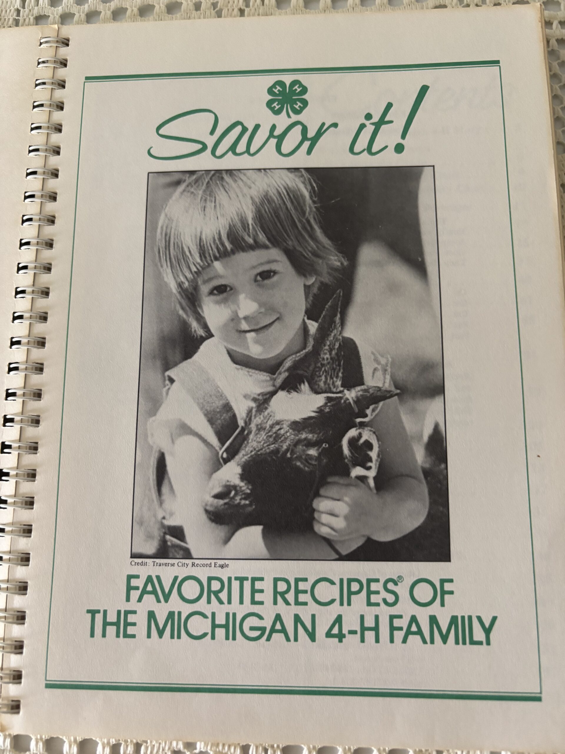 1985 Savor It! Michigan 4-H Family Cookbook - Image 2