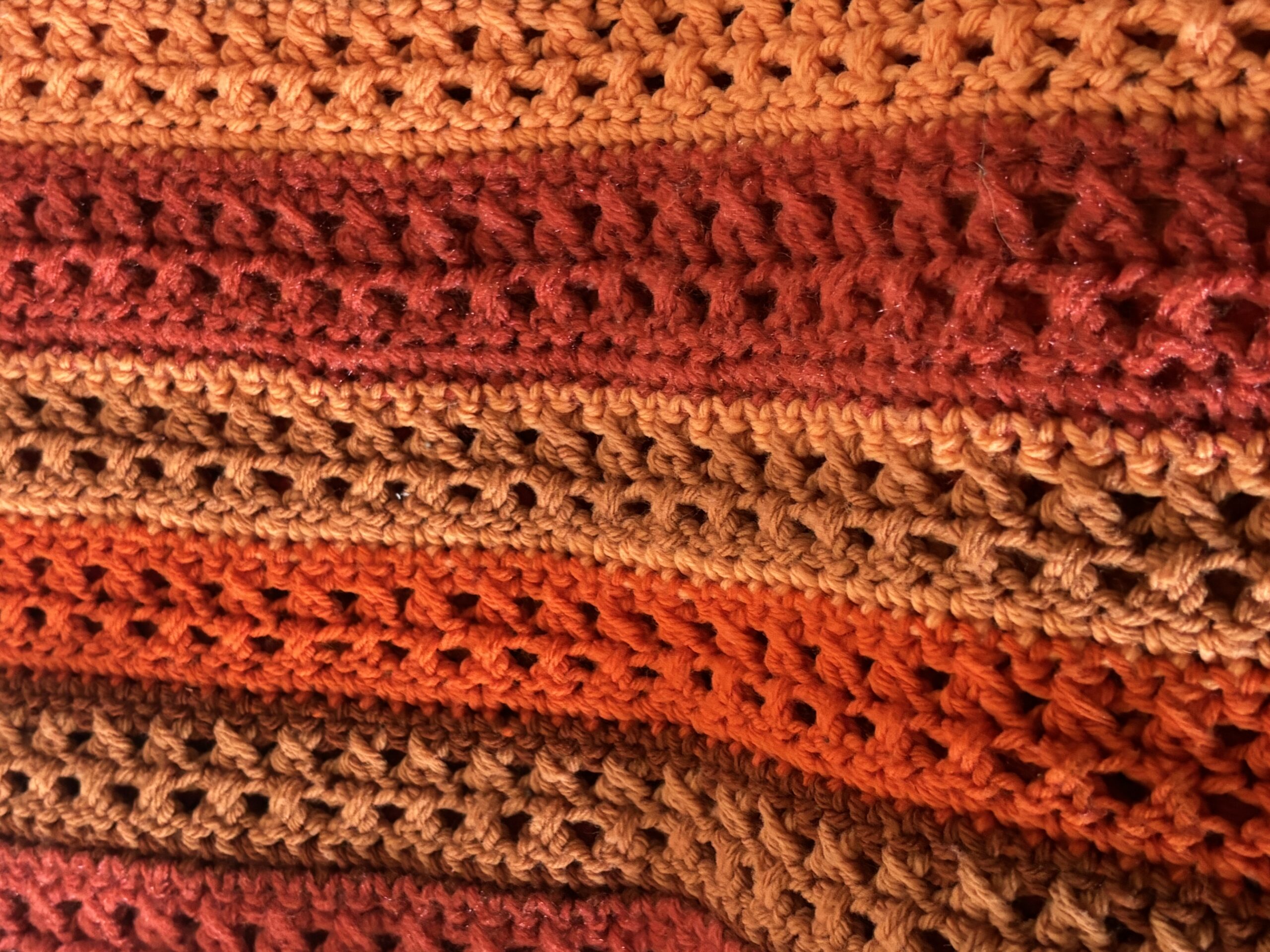 Handmade Vintage Crocheted Afghan - Image 3