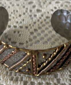 Alternative view of Mixed Metal Artisan Cuff Bracelet