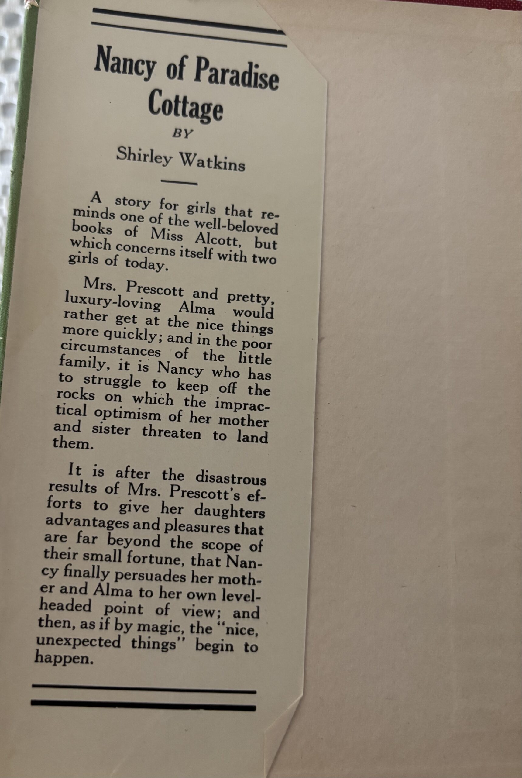 1921 Nancy of Paradise Cottage – Shirley Watkins - Image 4