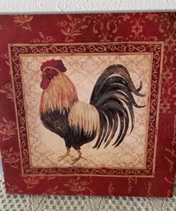 Alternative view of Rooster Canvas Wall Art – 10" x 10"