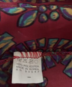 Alternative view of Colorful Red Geometric Print Scarf