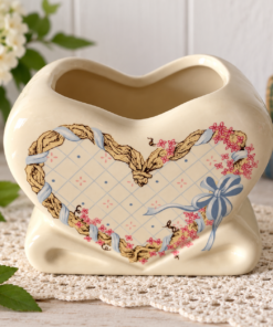 Vintage 1989 House of Lloyd Heart Planter